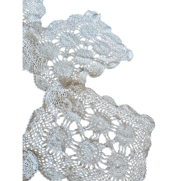 Set of 6 vintage handmade crocheted rectangular doilies - Picture 5 of 5